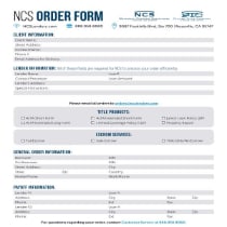 general order form